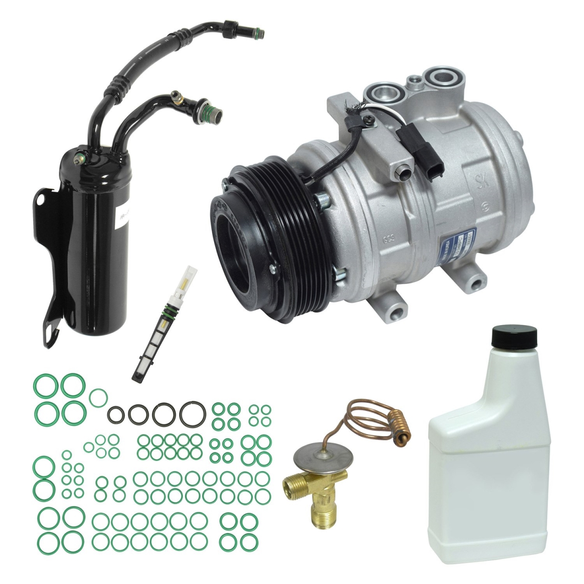 KT5915 Air Conditioners Compressor & Component Kit for 2007 Ford E-150