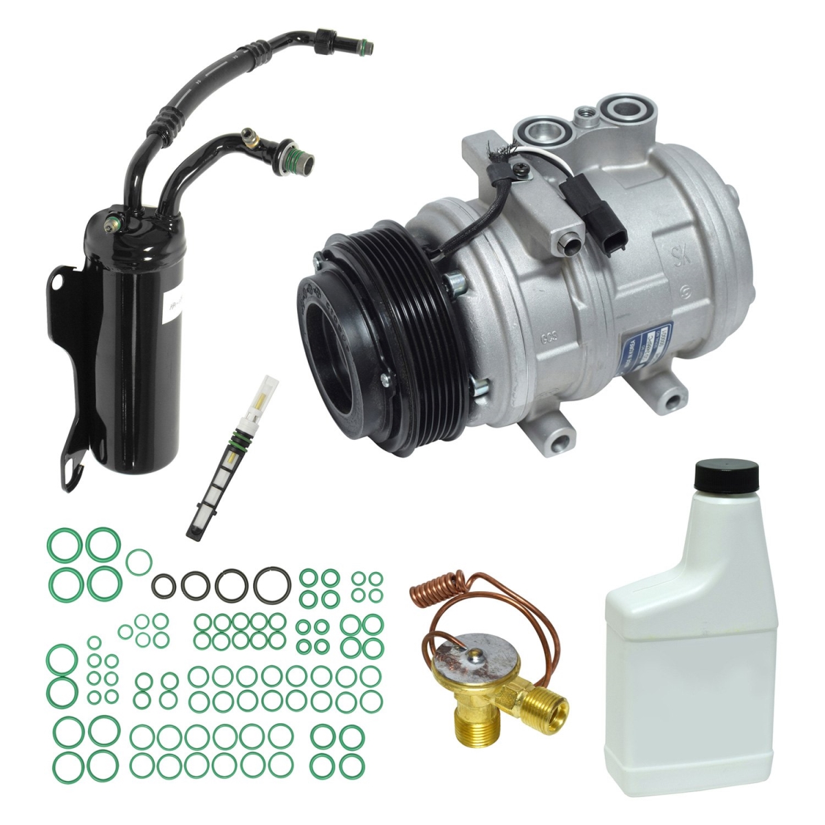 KT5916 Air Conditioners Compressor & Component Kit for 2007 Ford E-150