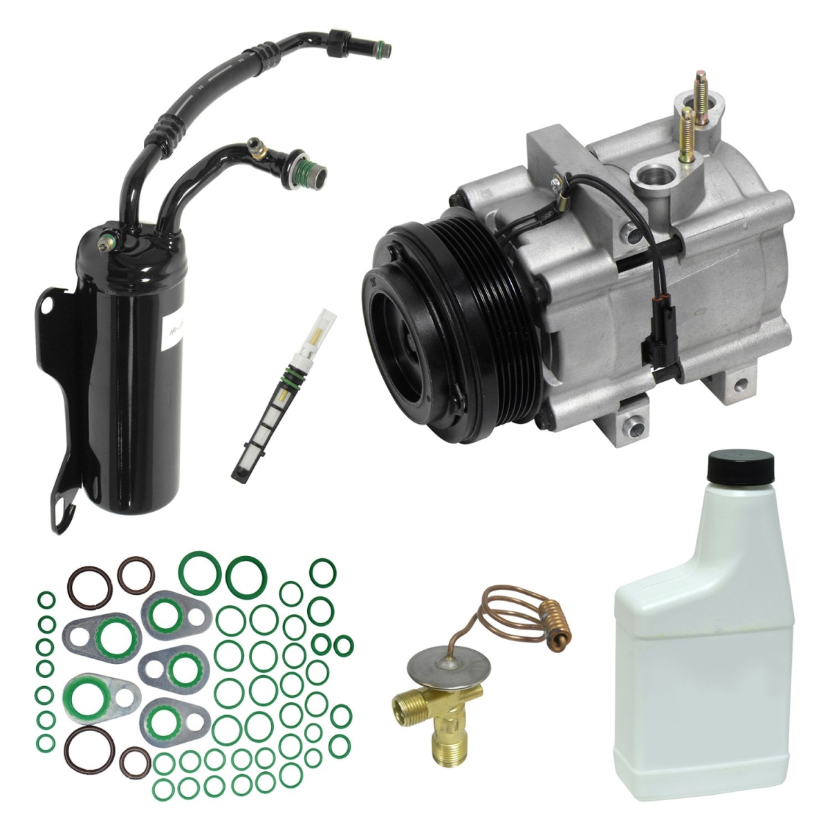 KT5924 Air Conditioners Compressor & Component Kit for 2008 Ford E-150
