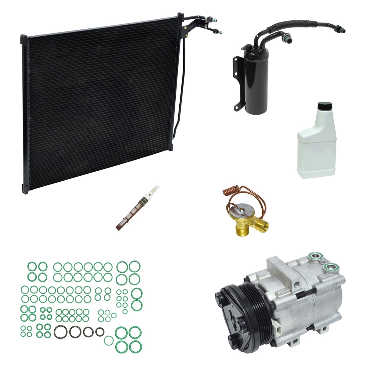 KT1545A Air Conditioners Compressor & Component Kit for 1997 Ford E-150 Econoline