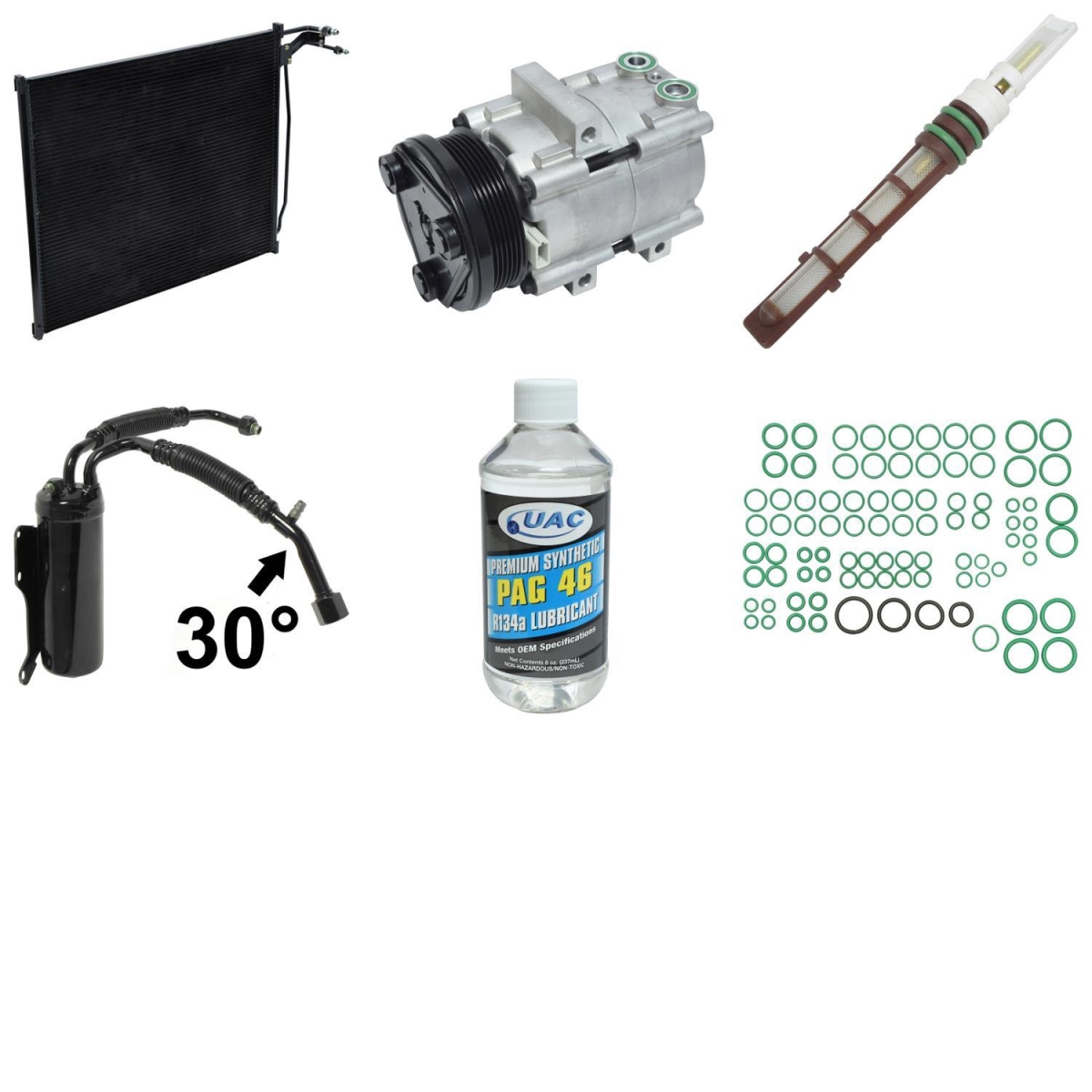 KT1550A Compressor & Component Kit for 1998 Ford E150 Econoline