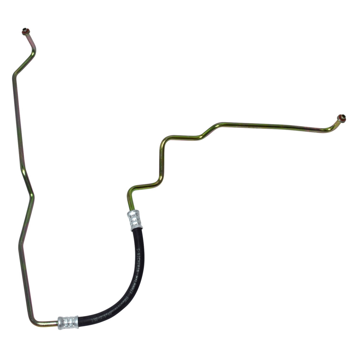 HA113923C Black & Natural Discharge Hose Assemblies for 2000-2019 Freightliner Columbia - Aluminum & Rubber