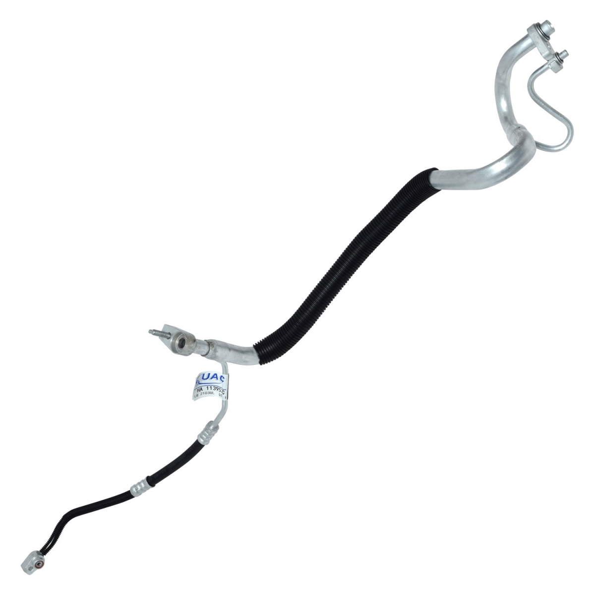 HA113953C Black & Natural Air Conditioning Suction Hose Assemblies for 2017-2020 Ford F150 - Aluminum & Rubber