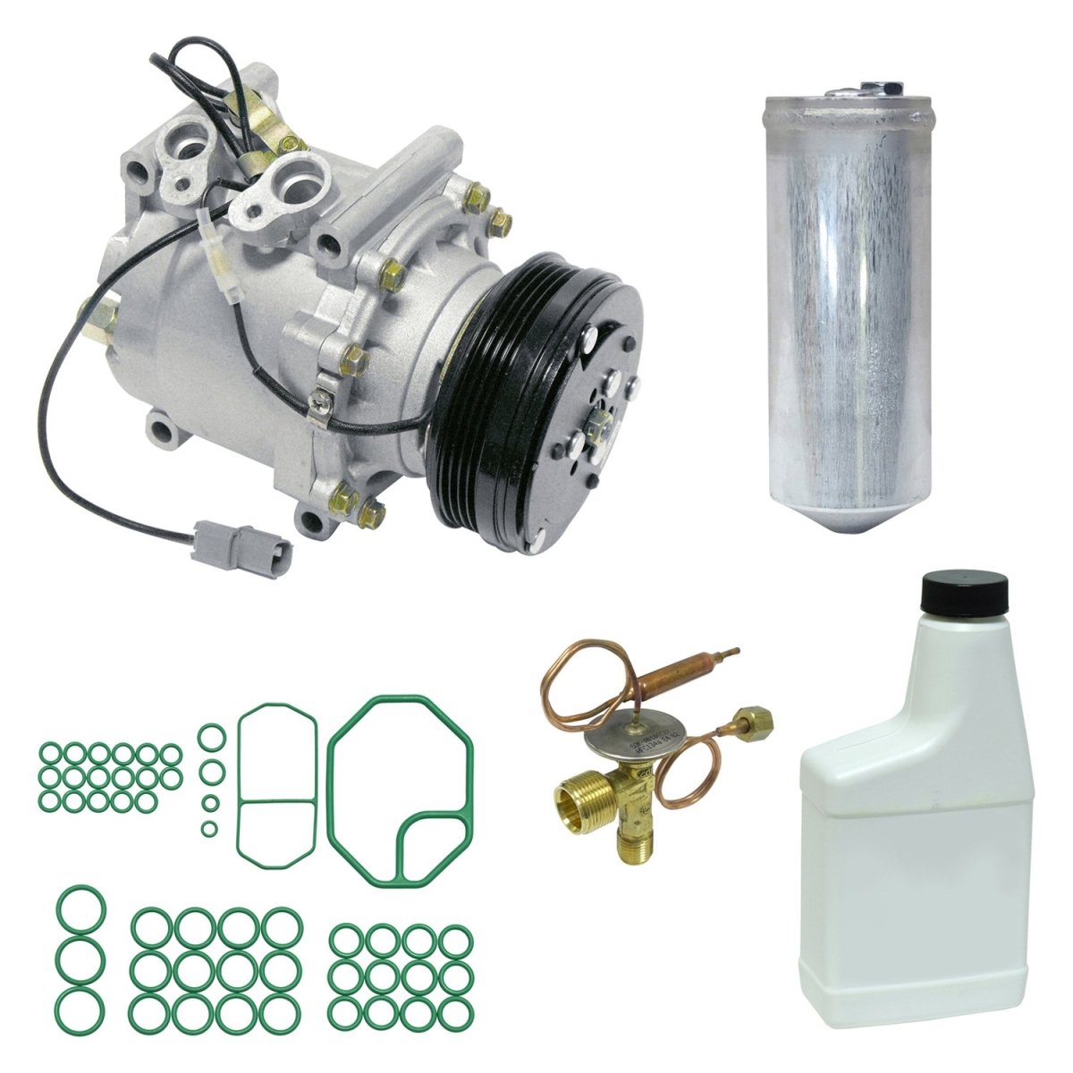 KT5990 Air Conditioners Compressor & Component Kit for 1998-1999 Honda Civic