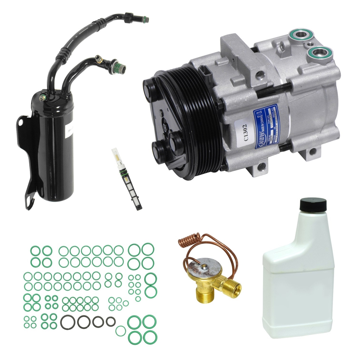 KT5799 Air Conditioners Compressor & Component Kit for 2007 Ford E-Series