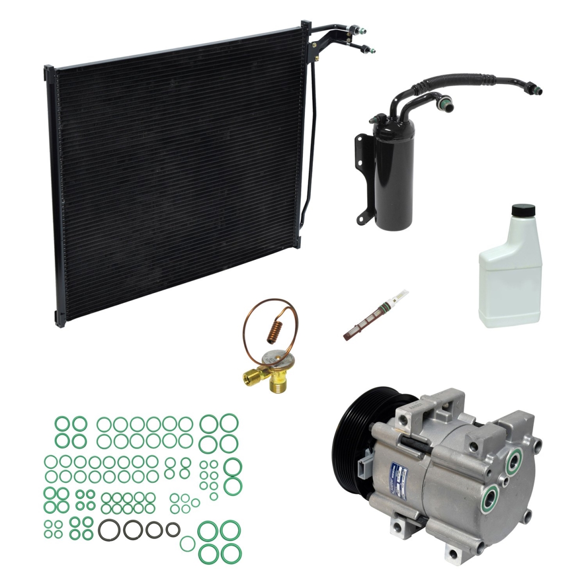 KT4123A Air Conditioners Compressor & Component Kit for 1997 Ford E350 Econoline