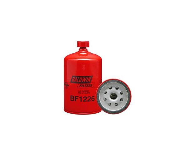 Fuel Filter, Spin-On, 3 1/32 in Outside Dia, M16-1.50 Thread Size, Cellulose