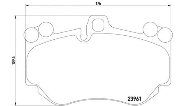2396101 17 mm Disc Brake Pad Set