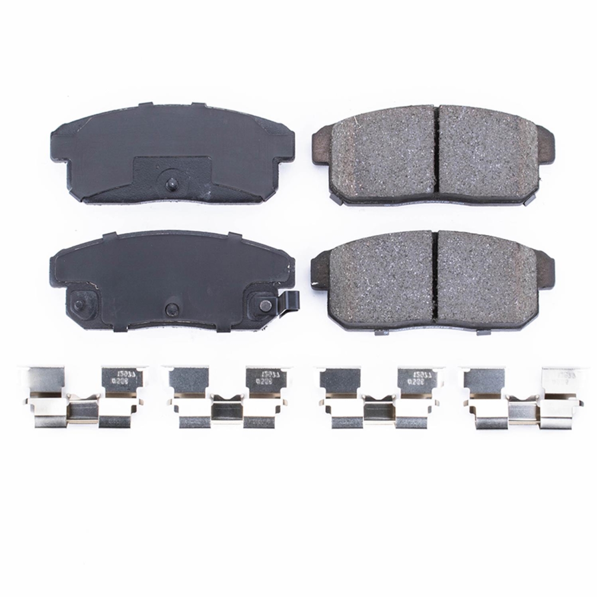 PowerStop 17-900 Rear Z17 Evolution Plus Disc Brake Pad Set with Hardware Kit for 2002-2003 Nissan Maxima