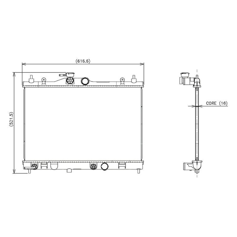 221-3419 Engine Coolant Radiator for 2007-2009 Versa Nissan