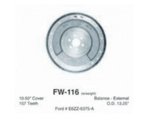 FW-116 Clutch Flywheel for 1983-1983 Ford LTD