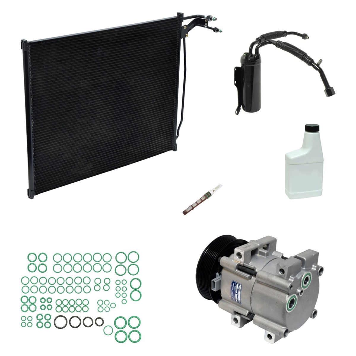 KT4124A Air Conditioners Compressor & Component Kit for 1997 Ford E350 Econoline