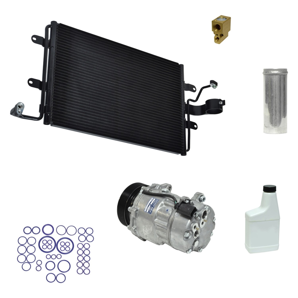 KT1064A Air Conditioners Compressor & Component Kit for 2000-2003 Volkswagen Golf
