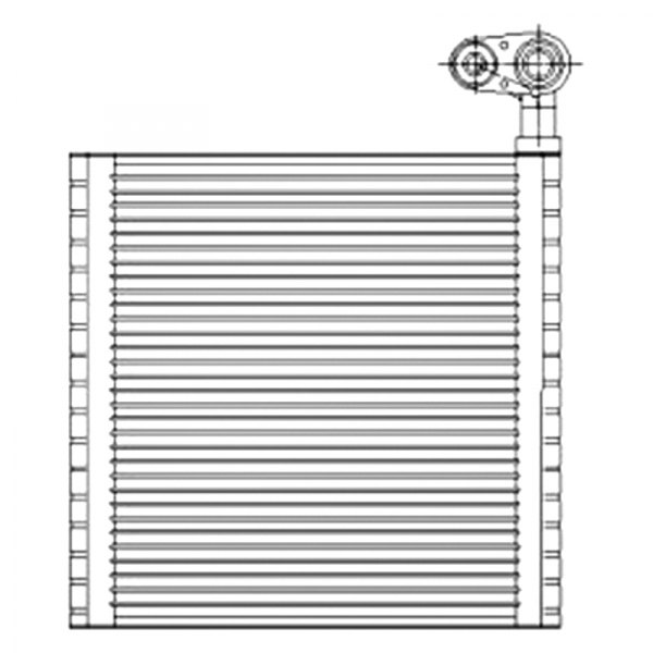 97199 A&C Evaporator Core for 2013-2014 Chevrolet Spark
