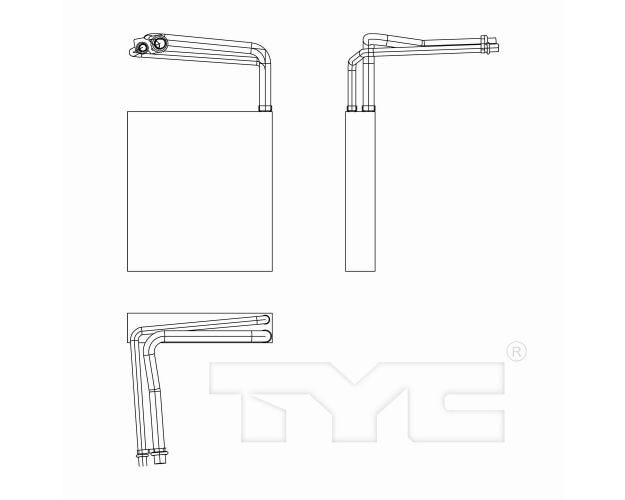 97255 A&C Evaporator Core for 2010-2014 Ford Mustang