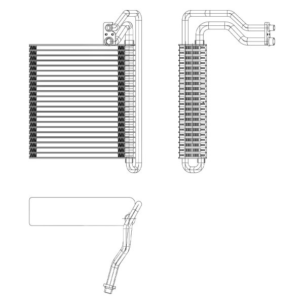 97293 A&C Evaporator Core for 2012-2017 Ford Focus