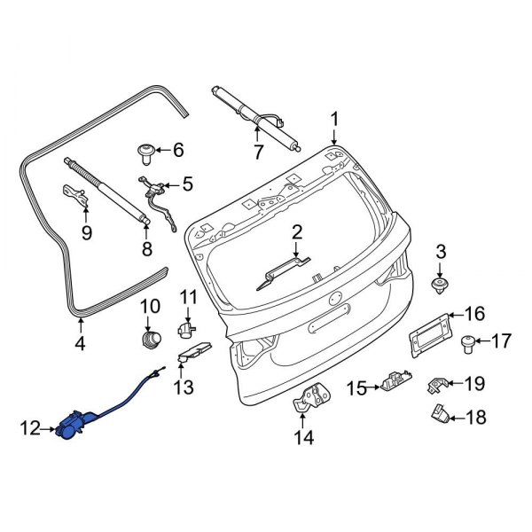 51247397322 Rear Right Spindle Drive for 2020 BMW X3