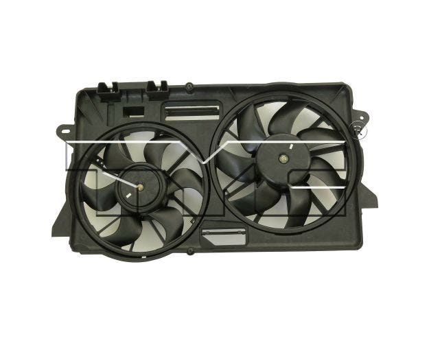 623310 Dual Radiator & Condenser Fan Assembly for 2015-2020 Ford Mustang
