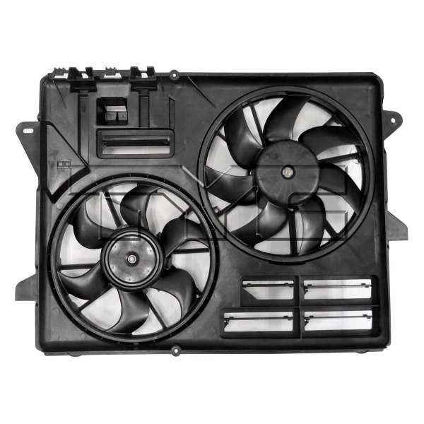 623350 Dual Radiator & Condenser Fan Assembly for 2015-2020 Ford Mustang