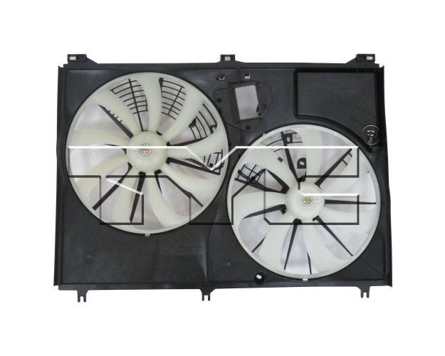 623380 Dual Radiator & Condenser Fan Assembly for 2014-2019 Toyota Highlander