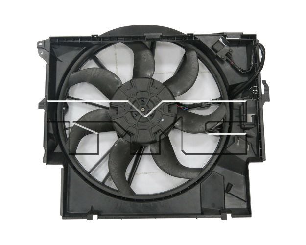 623430 Dual Radiator & Condenser Fan Assembly for 2012-2015 BMW X1