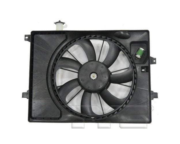 623510 Dual Radiator & Condenser Fan Assembly for 2014-2014 Hyundai Elantra Coupe