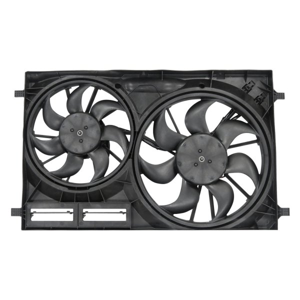 623540 Dual Radiator & Condenser Fan Assembly for 2015-2019 Ford Transit-350