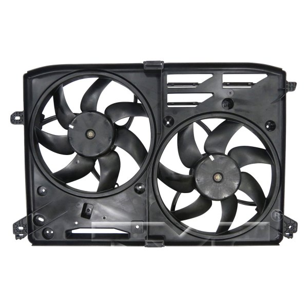 623870 Dual Radiator & Condenser Fan Assembly for 2014-2016 Ford Fusion