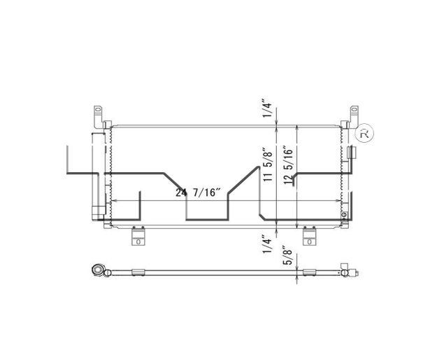 4302 A&C Condenser for 2014-2018 Subaru Forester