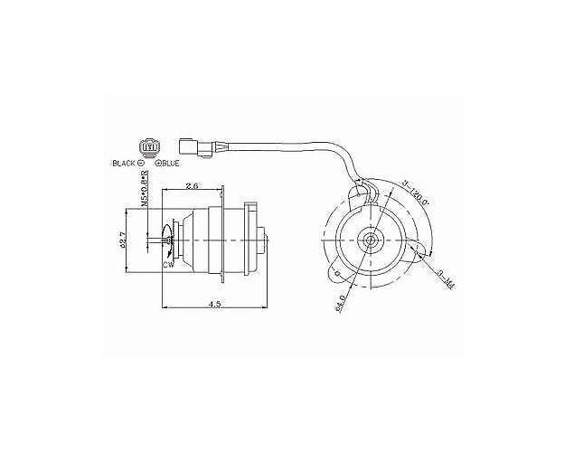 630170 Engine Cooling Fan Motor for 1997-2001 Honda CR-V - Left