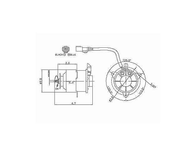 630640 Engine Cooling Fan Motor for 1992-1998 Honda Prelude - Left