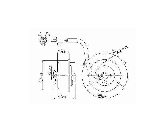 631120 Engine Cooling Fan Motor for 2001-2006 Hyundai Santa Fe