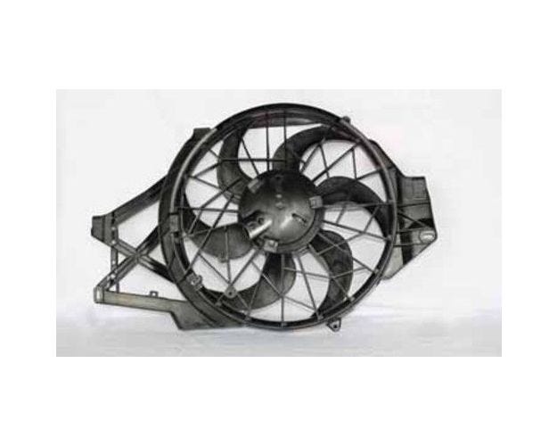 620460 Dual Radiator & Condenser Fan Assembly for 1999-2004 Ford Mustang