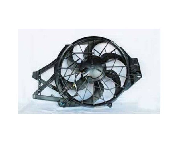 620650 Dual Radiator & Condenser Fan Assembly for 2001-2004 Ford Mustang
