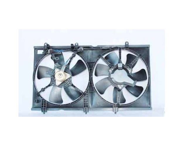 620930 Dual Radiator & Condenser Fan Assembly for 2003-2007 Mitsubishi Lancer
