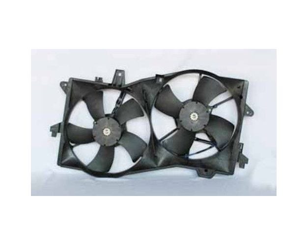 621090 Dual Radiator & Condenser Fan Assembly for 2002-2006 Mazda MPV