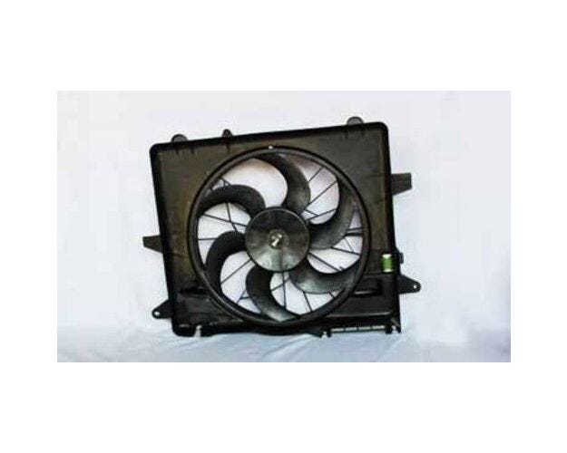 621070 Dual Radiator & Condenser Fan Assembly for 2005-2014 Ford Mustang