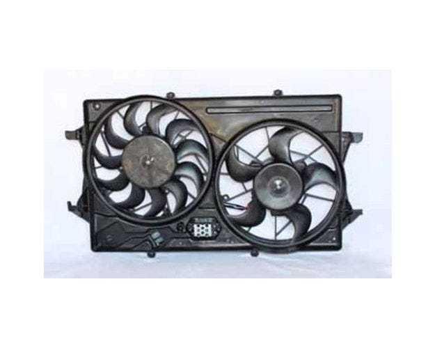 621230 Dual Radiator & Condenser Fan Assembly for 2003-2004 Ford Focus