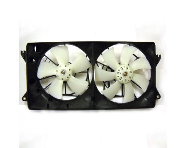 621350 Dual Radiator & Condenser Fan Assembly for 2000-2005 Toyota MR2 Spyder