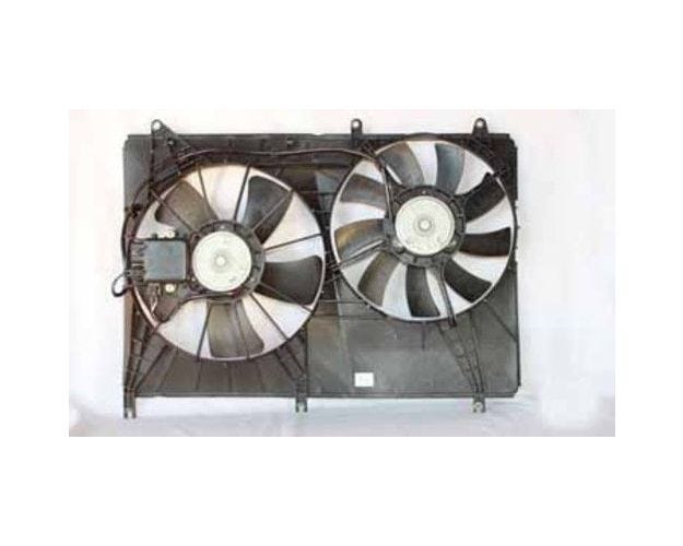 621640 Dual Radiator & Condenser Fan Assembly for 2004-2008 Mitsubishi Endeavor