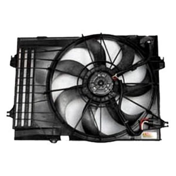 621050 Dual Radiator & Condenser Fan Assembly for 2005-2009 Hyundai Tucson