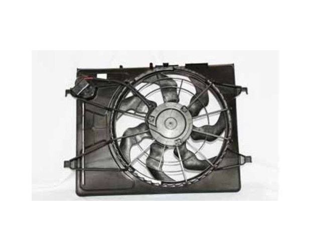 621710 Dual Radiator & Condenser Fan Assembly for 2007-2010 Hyundai Elantra