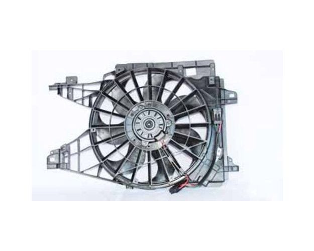 621950 Dual Radiator & Condenser Fan Assembly for 2005-2006 Cadillac XLR