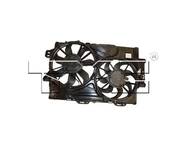 622380 Dual Radiator & Condenser Fan Assembly for 2010-2012 GMC Terrain