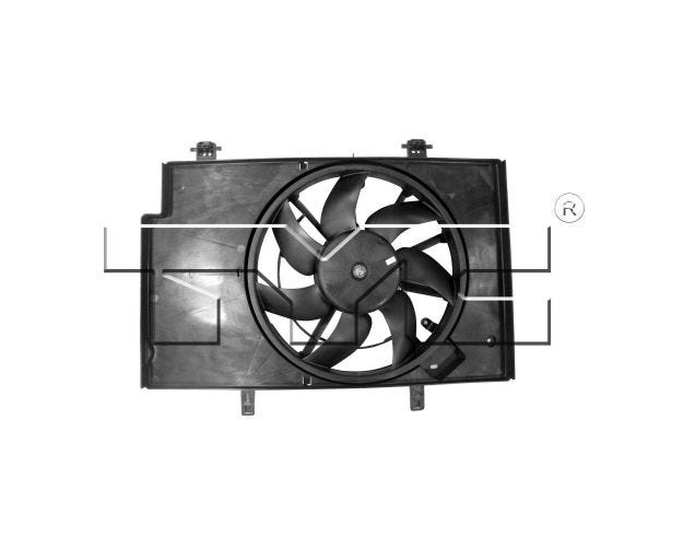 622500 Dual Radiator & Condenser Fan Assembly for 2011-2019 Ford Fiesta
