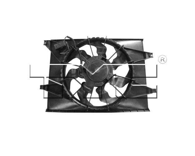 Dual Radiator & Condenser Fan Assembly 2010-2011 Kia Soul 2.0L,622250