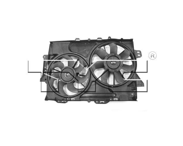 622610 Dual Radiator & Condenser Fan Assembly for 2008-2009 Pontiac Torrent