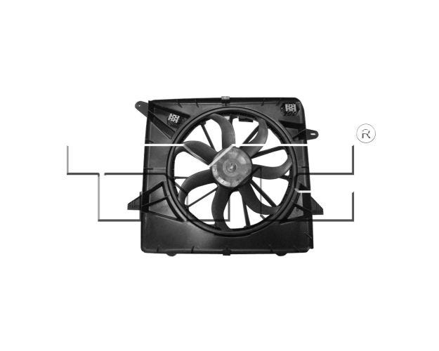 622650 Dual Radiator & Condenser Fan Assembly for 2010-2016 Cadillac SRX