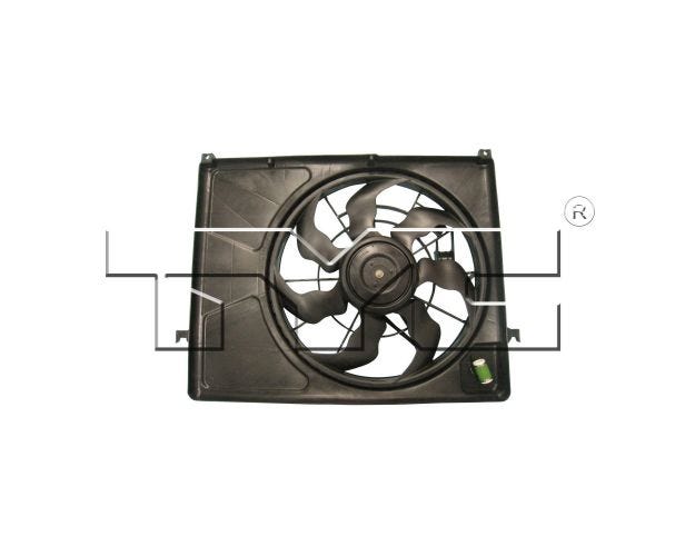 621720 Dual Radiator & Condenser Fan Assembly for 2006-2010 Kia Optima