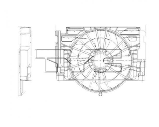 611400 A&C Condenser Fan Assembly for 2000-2006 BMW X5